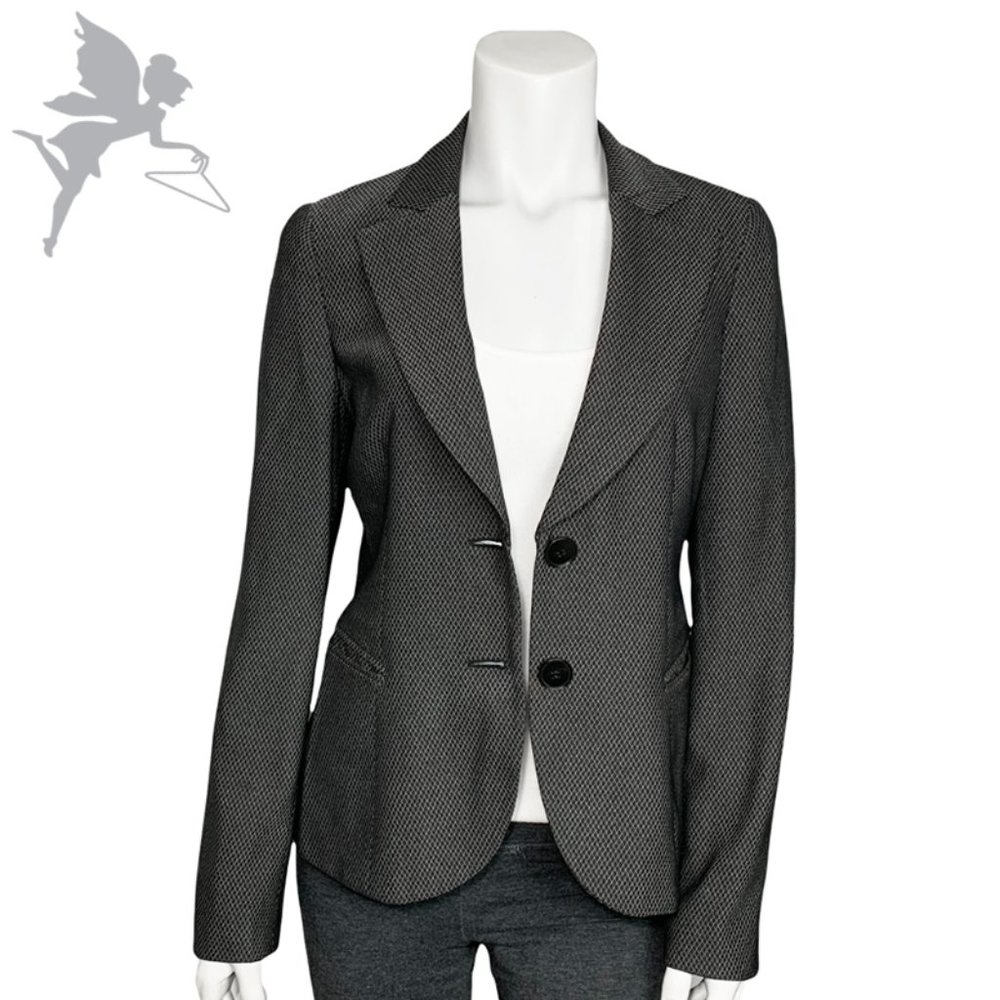 EMPRIO ARMANI Fitted Wool Blend Blazer - Picture 2 of 10